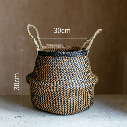 Straw storage basket, storage basket can be folded