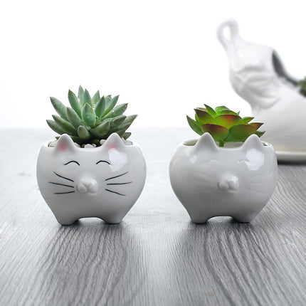 Creative Gardening Balcony Succulent Ceramic Flowerpot Decoration