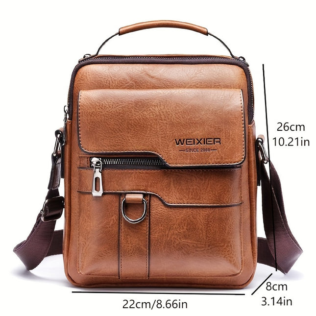 Fashionable High-End Vintage Shoulder Bag, Vertical Business Versatile Casual Crossbody