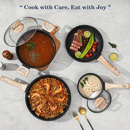 16pcs Pots And Pans Set, Nonstick Cookware Sets