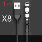 Black / 8PCWith 3heads / 1m