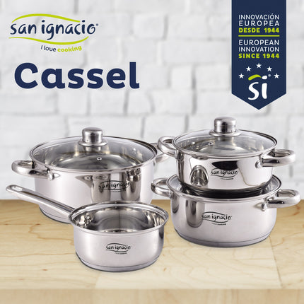 Bateria 7pcs Acero Inox Ind Cassel Sg