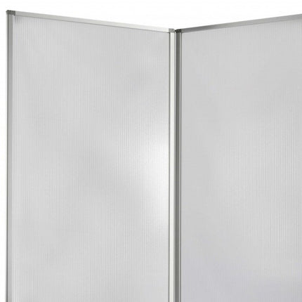 71" Clear Iron Folding Six Panel Screen Room Divider