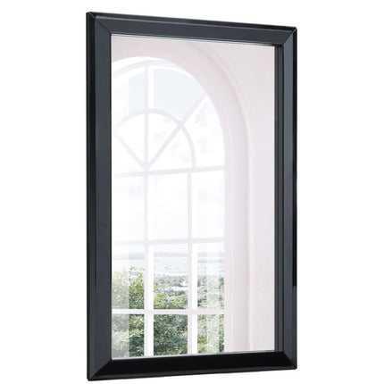 51" Black Wood Framed Accent Mirror
