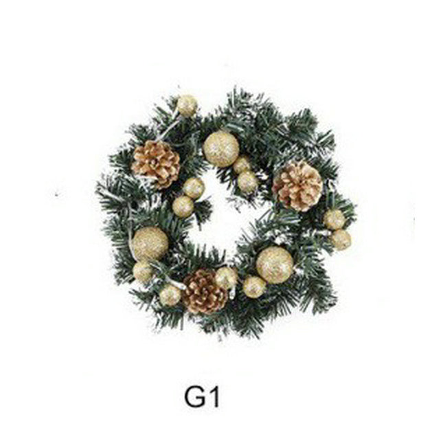 Window Props Layout Decoration Christmas Garland With Lights