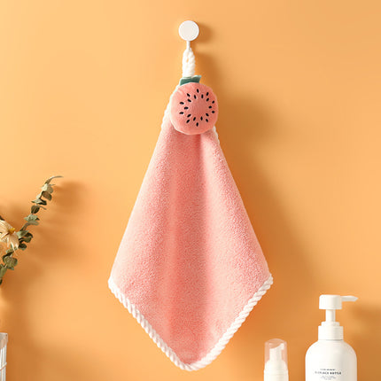 Water Thick Coral Fleece Lollipop Hand Towel