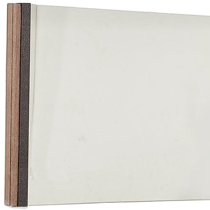 35" Natural Wood Framed Accent Mirror