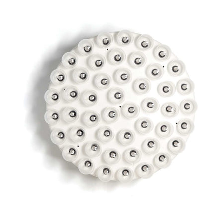 29 X 29 X 7 White Glass Metal Pendant Lamp