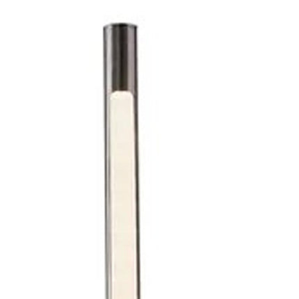 Minimalist Ambient Glow Led Floor Lamp With Dimmer In Antique Brass And Black Marble