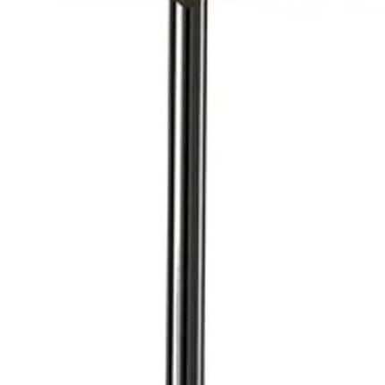 Black Nickel Finish Metal Tall White Shade Table Lamp