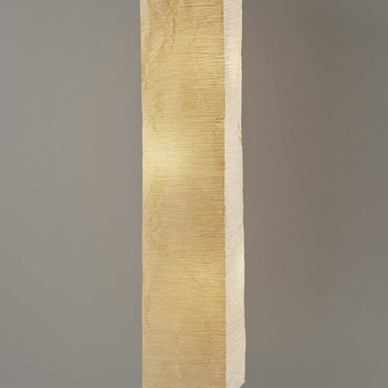 58" Natural Column Floor Lamp With Natural Paper Shade