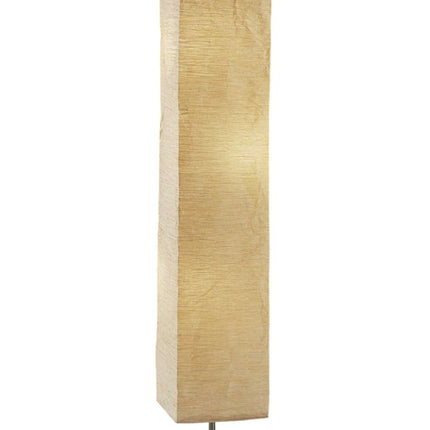 58" Natural Column Floor Lamp With Natural Paper Shade