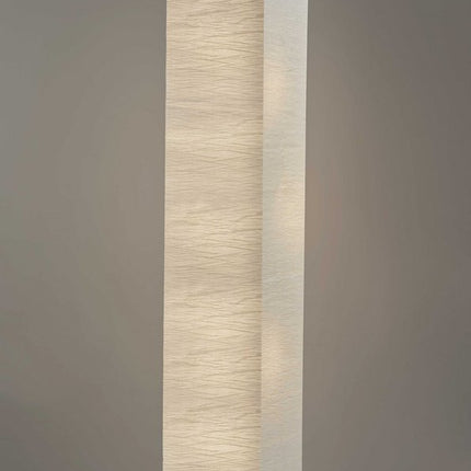 58" Natural Column Floor Lamp With Natural Paper Shade