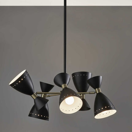 Cinco Diabolo Adjustable Black Metal Pendant