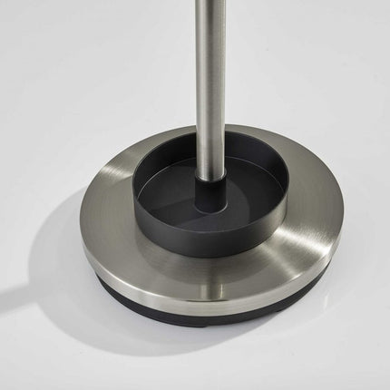 13" X 68" Brushed Steel Brushed Steel Stand  Coat Rack