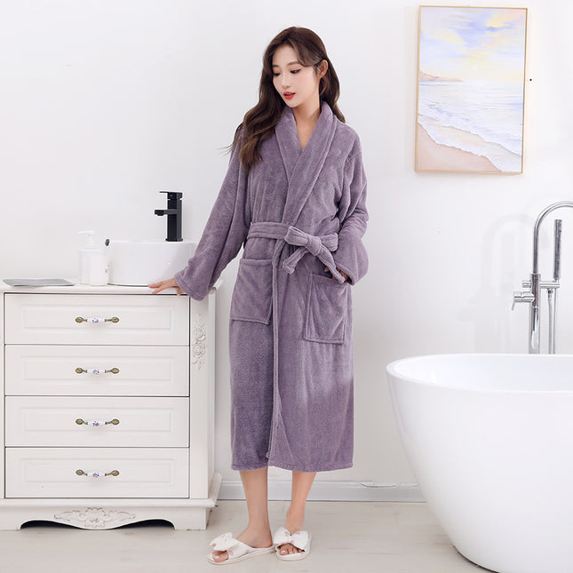Coral Fleece Bath Towel Plus-sized Water-absorbing Quick-drying