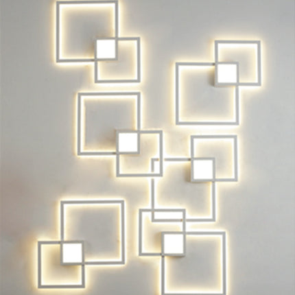 Simple geometric line LED shape wall light