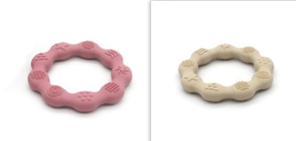 Full Three-dimensional Baby Silicone Teether Baby Molars Holding Round Teether