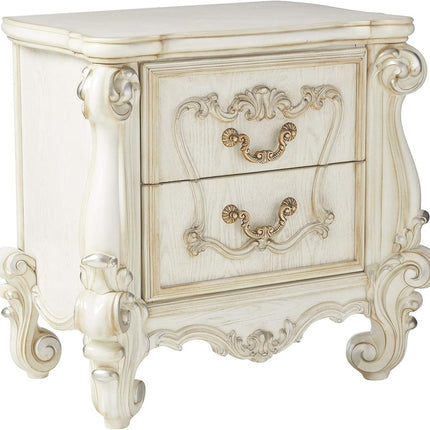 31" Brown Two Drawers Nightstand