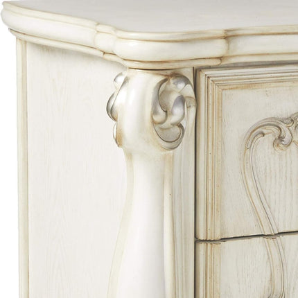 31" Brown Two Drawers Nightstand