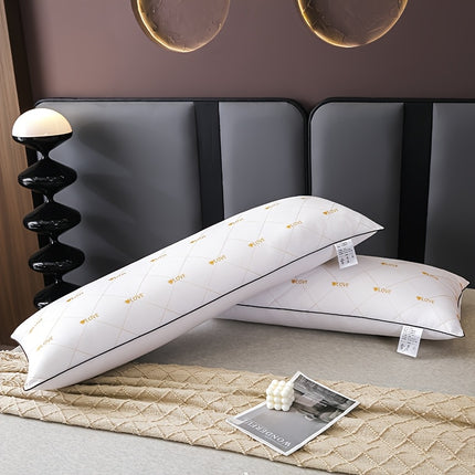 A High-Quality, Soft, And Comfortable Long Pillow with Love Heart, Perfect for Body Support.