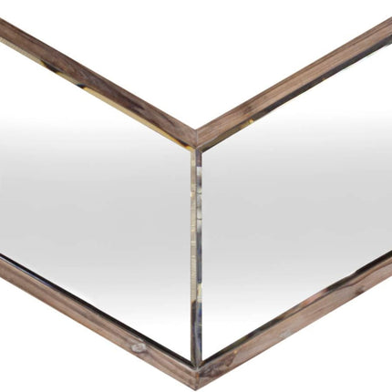 23" Brown Novelty Framed Accent Mirror