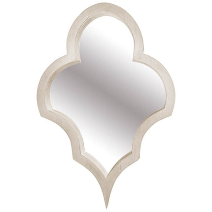 34" Natural Novelty Wood Framed Accent Mirror