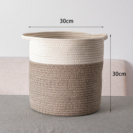 Storage Basket Dirty Clothes Basket Toy Clothes Storage Hand-woven Storage Basket