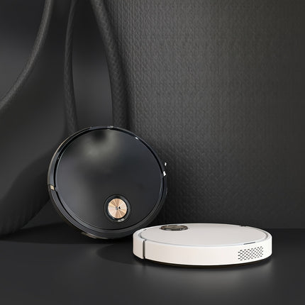 Ultra-Thin Robot Vacuum Cleaner with Dual Suction & Mop, USB Rechargeable, 60dB Quiet Operation