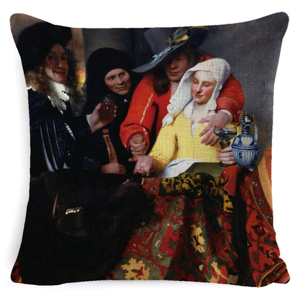 Oil Painting Pillow Famous Painting Pillow Cushion New Sofa Pillow Cover