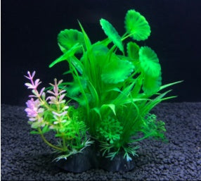 Large and small fish tank landscaping
