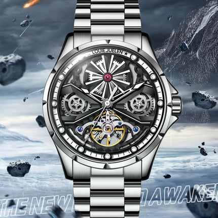 Men's & Women's Vintage Automatic Mechanical Watch with Stainless Steel Case &, Multi-Dial Chronograph