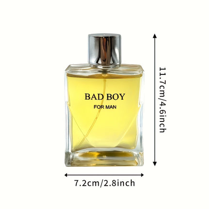 Men's 3.4oz Eau De Parfum - Refreshing & Long-Lasting Spicy Woody Scent, Perfect for Dates & Casual Attire,