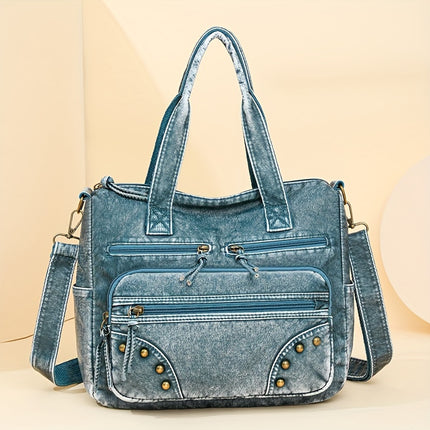 Women'S Vintage Handbag with Detachable Strap