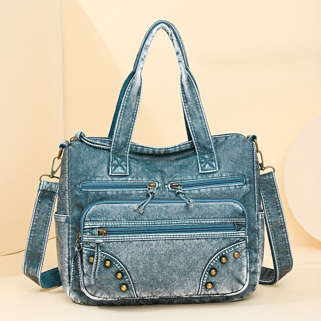 Women'S Vintage Handbag with Detachable Strap