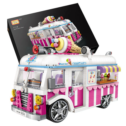 Model toy of building block car
