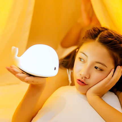 Dolphin silicone patted lights colorful atmosphere lamp creative Nightlight whale color bedside lamp lovers gift