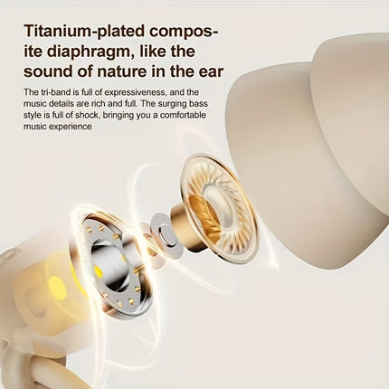 Wireless ASMR Sleep In-Ear Headphones with Noise Cancellation, High Sound Quality, and Microphone