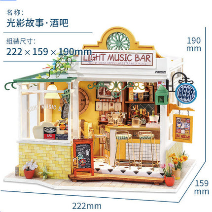 DIY Cabin Handmade Creative 3D Puzzle Assembly