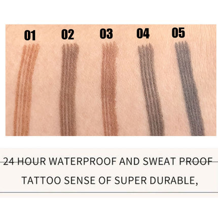 Double-tip eyebrow pencil eyeliner