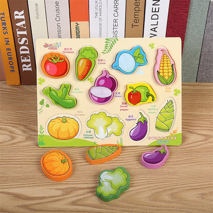 Three-dimensional puzzle wooden 3d shape puzzle