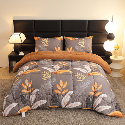 1pc Heavyweight Plush Comforter All-Season Luxury Bedspread/duvet, Machine Washable Polyester Fill