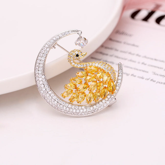 Personalized All-match Swan Brooch Female