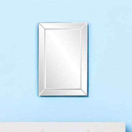 36" Glass Framed Accent Mirror