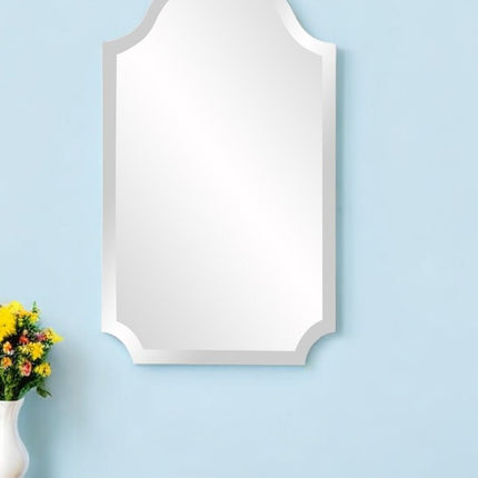 27" Clear Abstract Unframed Accent Mirror