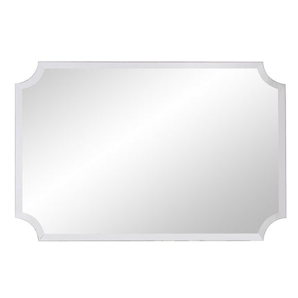 36" Rectangle With Scalloped Corner Unframed Accent Mirror