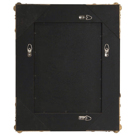 23" Antiqued Gold Ornate Scroll Framed Accent Mirror