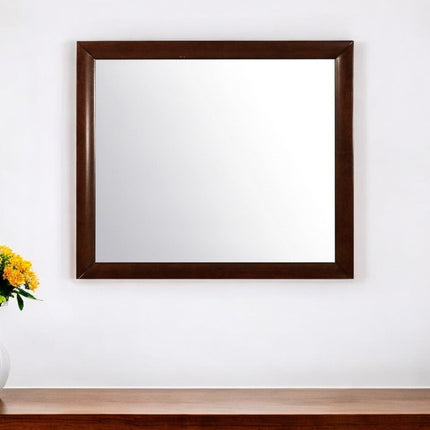 35" Merlot Framed Accent Mirror