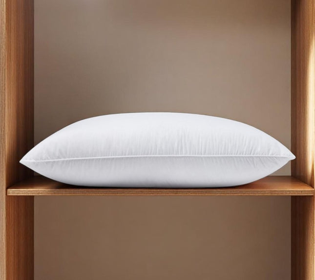 100% Cotton Lux Sateen Down Alternative Medium King Size Bed Pillow