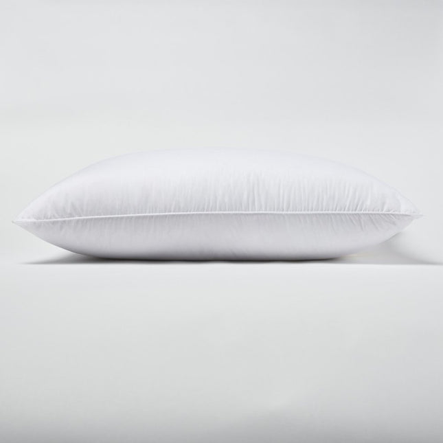 Set Of 2 Lux Sateen Down Alternative Queen Size Medium Pillows